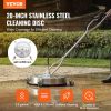 VEVOR 20" Pressure Washer Surface Cleaner w/ Handles & Wheels, Stainless Steel Concrete Cleaner 4500 Max PSI