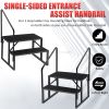 Hot Tub Steps Outdoor, 2 RV Steps with Handrail, Portable RV Stairs 3 Step, Heavy Duty Truck Camper Steps Ladders for Travel Trailers, 5th Wheel